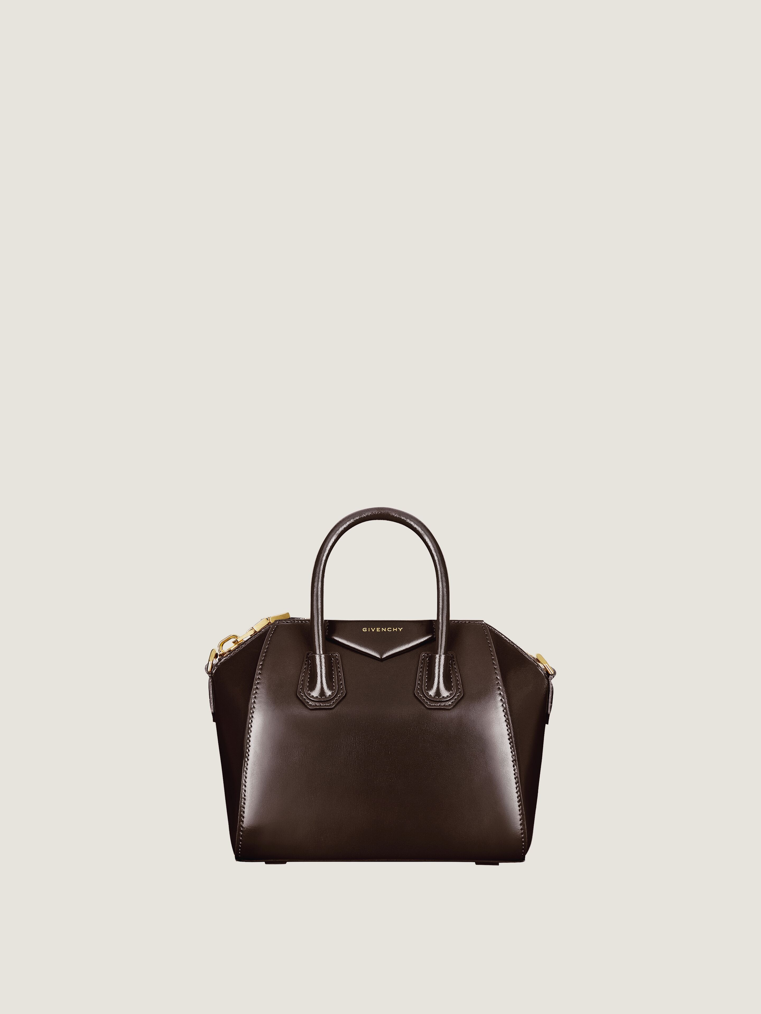 Mini Antigona bag in Box leather